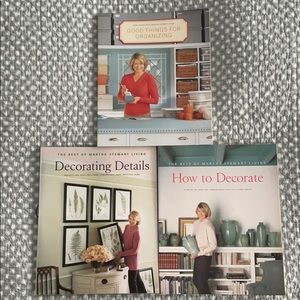 3 Martha Stewart books- organizing and decorating
